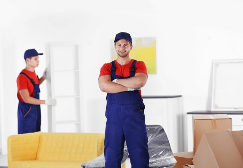 Commercial removals team handling business equipment in Kingston