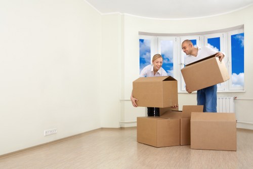 Checklist and boxes prepared for a Kingston moving day