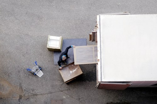 Man And Van Kingston moving boxes in a local residential area