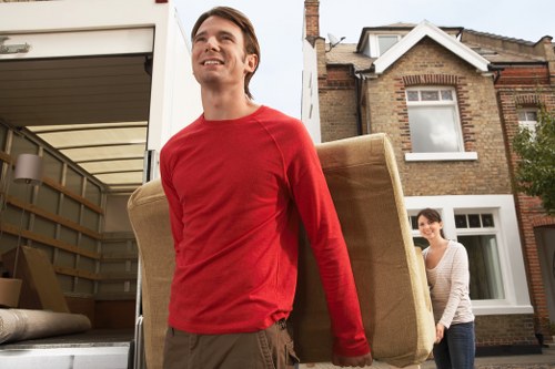 Local movers loading household items in Kingston