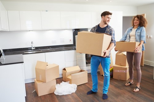Local Kingston packing materials prepared for a flat or house move
