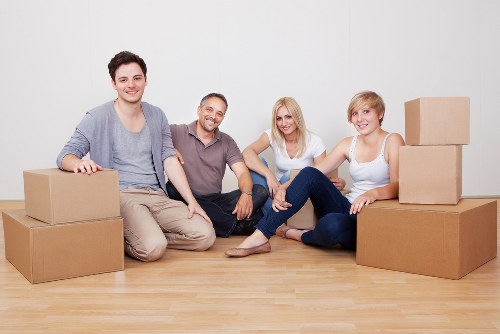 Prepared boxes, furniture, and belongings ready for secure storage