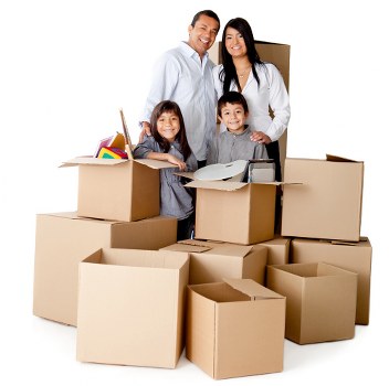 Loading household belongings into a van in Kingston